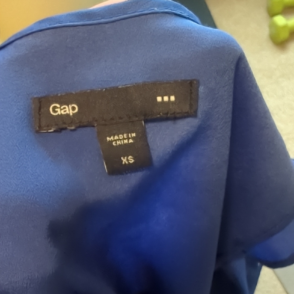 GAP Blue Ruffle Mini Dress - Picture 5 of 5